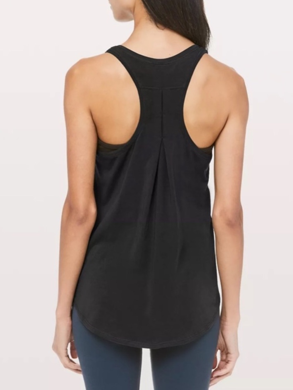 LULULEMON Love Tank Top Pleated Black Size 6 - Picture 2 of 10